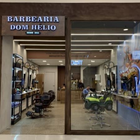 Logo da loja barbearia dom hélio