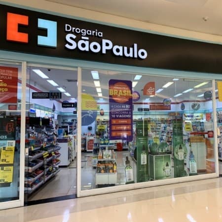 Logo da loja drogaria são paulo