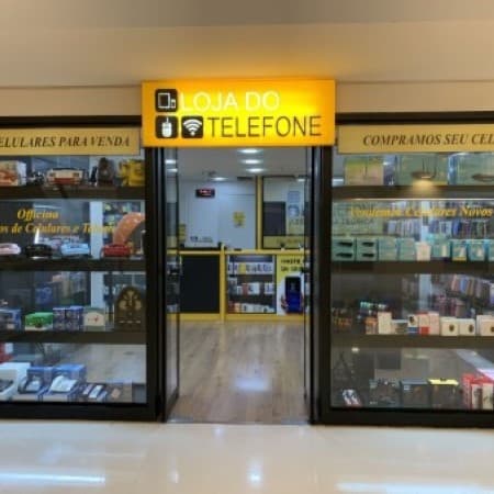 Imagem de interna da loja loja do telefone